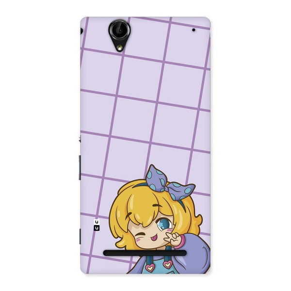 Cute Anime Illustration Back Case for Xperia T2