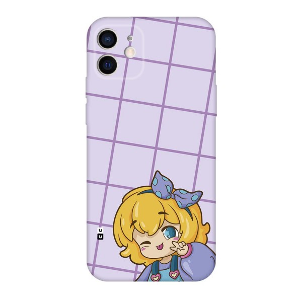 Cute Anime Illustration Back Case for iPhone 12
