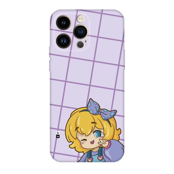 Cute Anime Illustration Back Case for iPhone 14 Pro Max