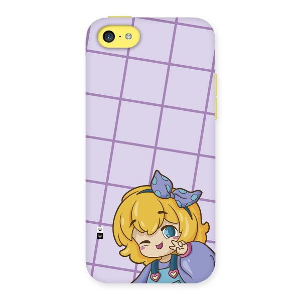 Cute Anime Illustration Back Case for iPhone 5C