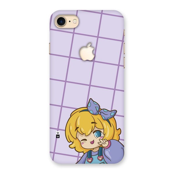 Cute Anime Illustration Back Case for iPhone 7 Apple Cut