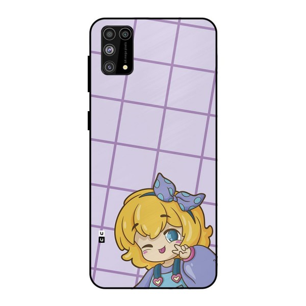 Cute Anime Illustration Metal Back Case for Galaxy F41