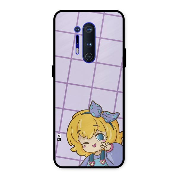 Cute Anime Illustration Metal Back Case for OnePlus 8 Pro