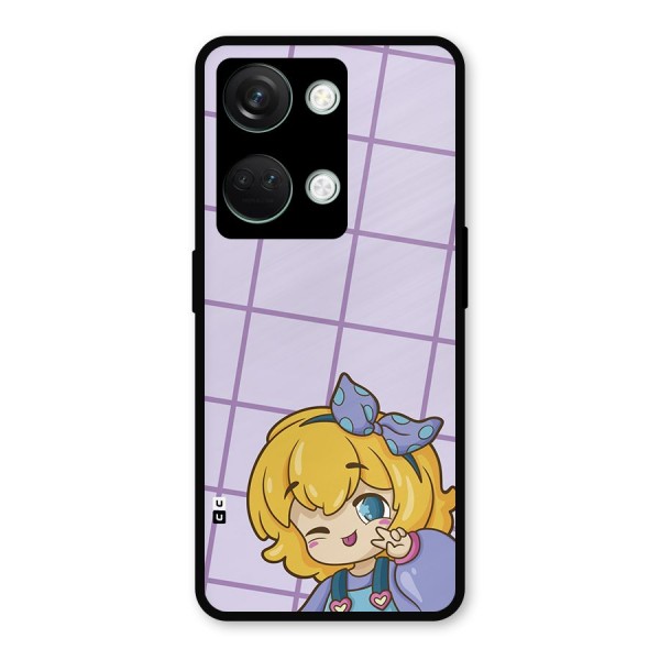 Cute Anime Illustration Metal Back Case for OnePlus Nord 3