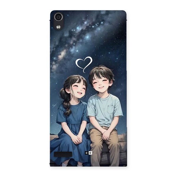 Cute Anime Teens Back Case for Ascend P6