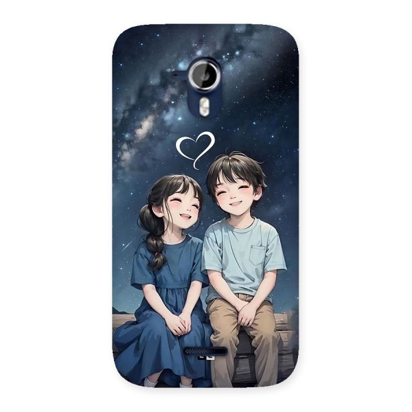 Cute Anime Teens Back Case for Canvas Magnus A117