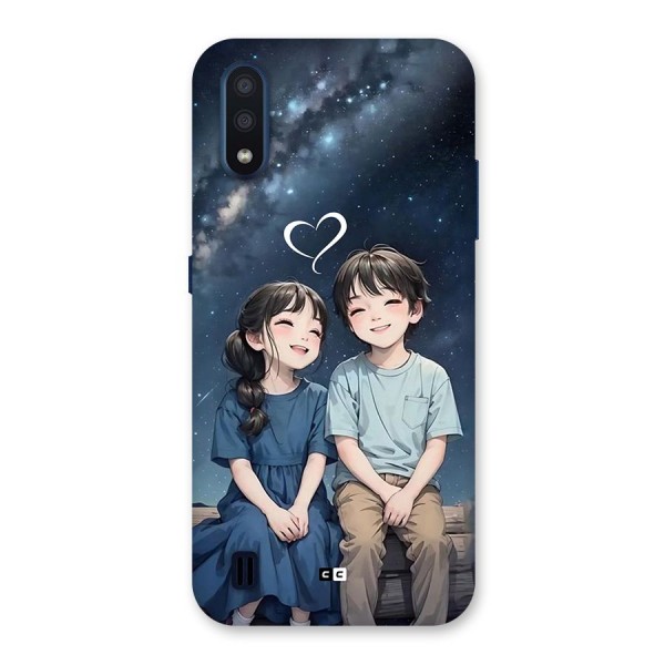 Cute Anime Teens Back Case for Galaxy M01