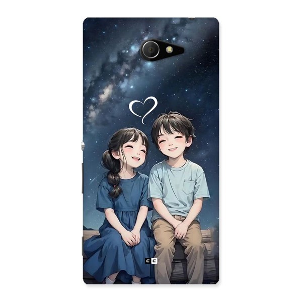 Cute Anime Teens Back Case for Xperia M2