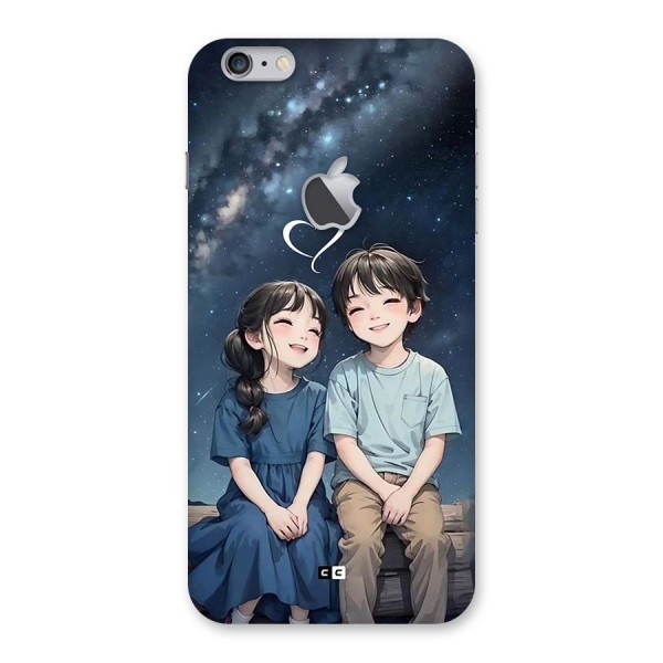 Cute Anime Teens Back Case for iPhone 6 Plus 6S Plus Logo Cut