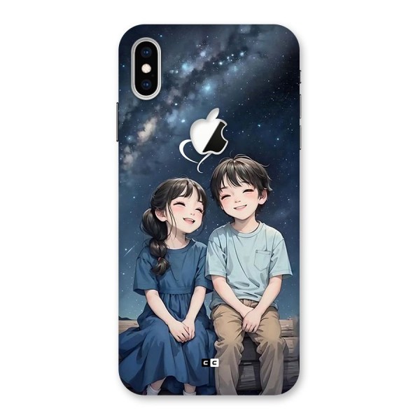 Cute Anime Teens Back Case for iPhone XS Max Apple Cut