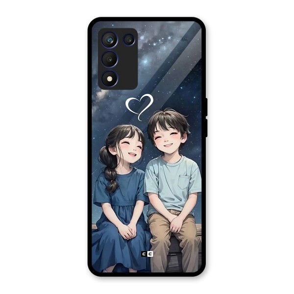 Cute Anime Teens Glass Back Case for Realme 9 5G Speed