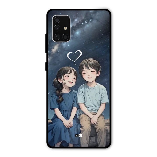 Cute Anime Teens Metal Back Case for Galaxy A51