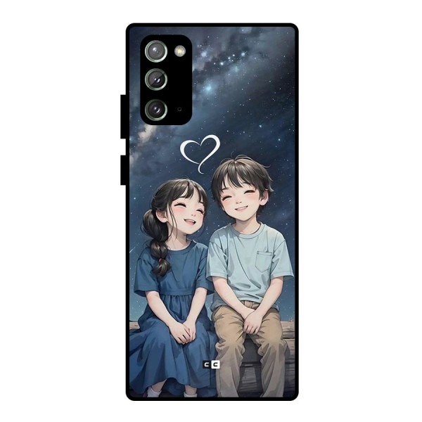 Cute Anime Teens Metal Back Case for Galaxy Note 20