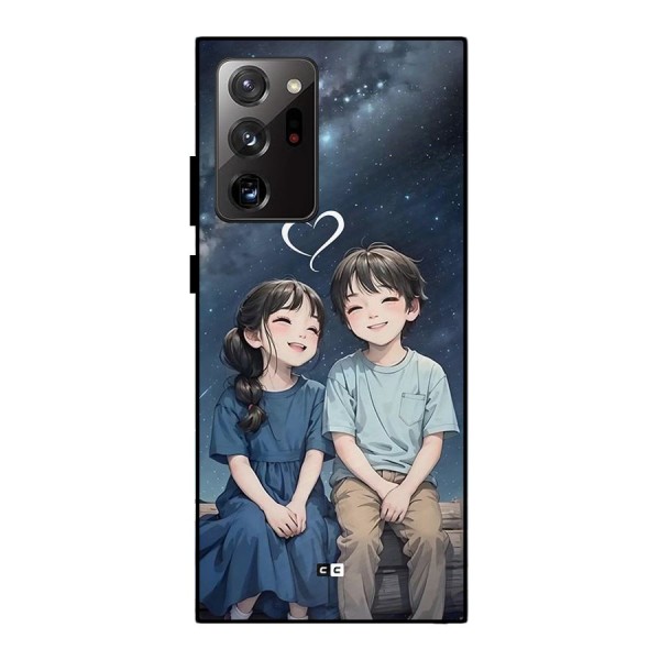 Cute Anime Teens Metal Back Case for Galaxy Note 20 Ultra 5G
