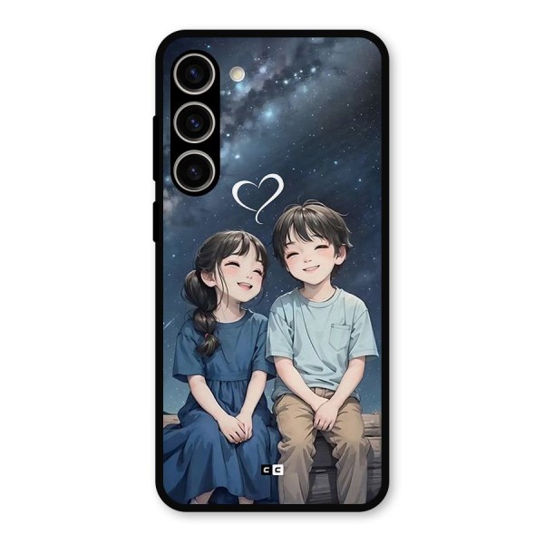 Cute Anime Teens Metal Back Case for Galaxy S23 Plus