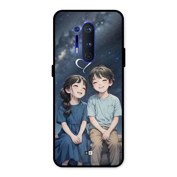 Cute Anime Teens Metal Back Case for OnePlus 8 Pro