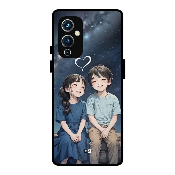 Cute Anime Teens Metal Back Case for OnePlus 9