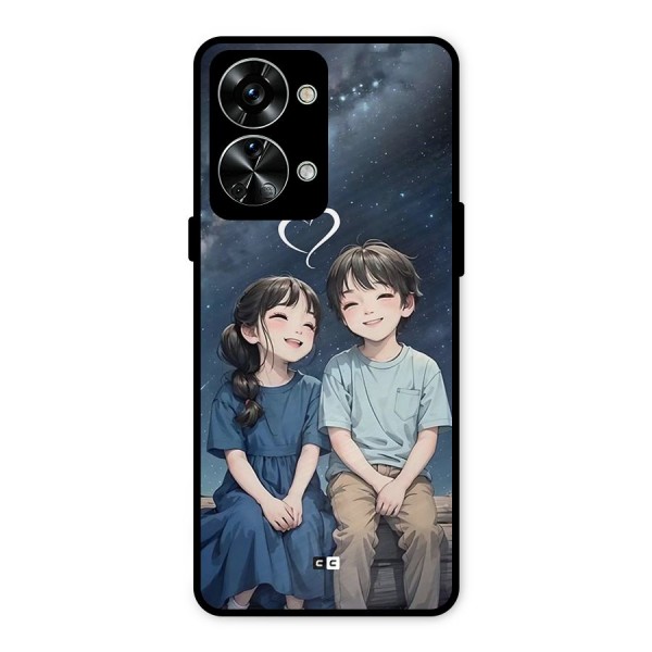 Cute Anime Teens Metal Back Case for OnePlus Nord 2T
