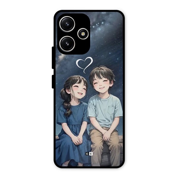 Cute Anime Teens Metal Back Case for Poco M6 Pro