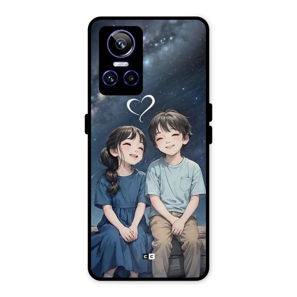 Cute Anime Teens Metal Back Case for Realme GT Neo 3
