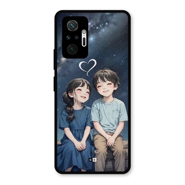 Cute Anime Teens Metal Back Case for Redmi Note 10 Pro Max