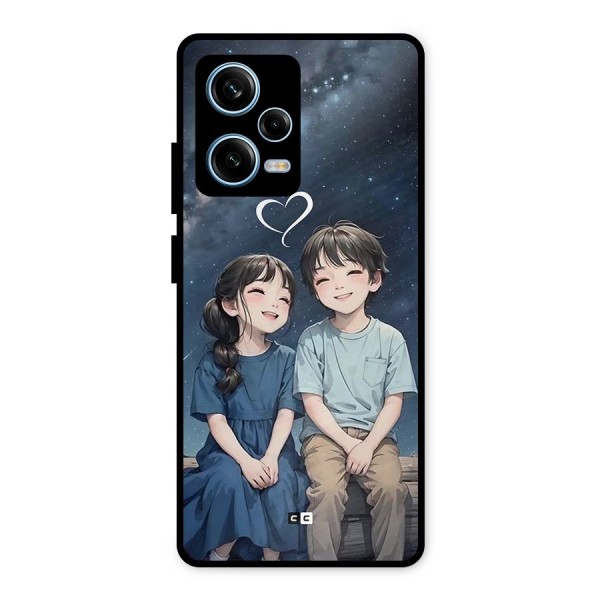 Cute Anime Teens Metal Back Case for Redmi Note 12 Pro