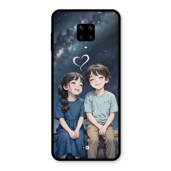 Cute Anime Teens Metal Back Case for Redmi Note 9 Pro Max