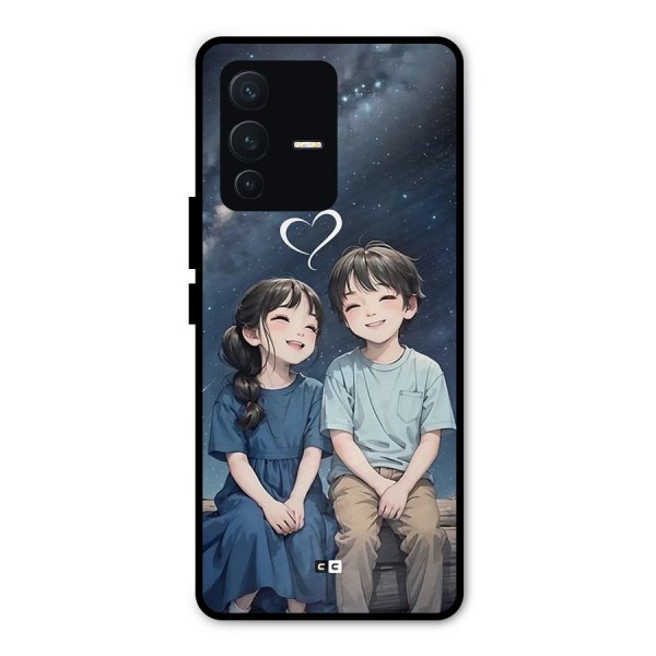 Cute Anime Teens Metal Back Case for Vivo V23 Pro