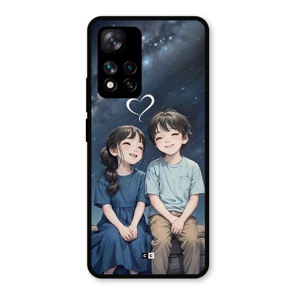 Cute Anime Teens Metal Back Case for Xiaomi 11i Hypercharge 5G