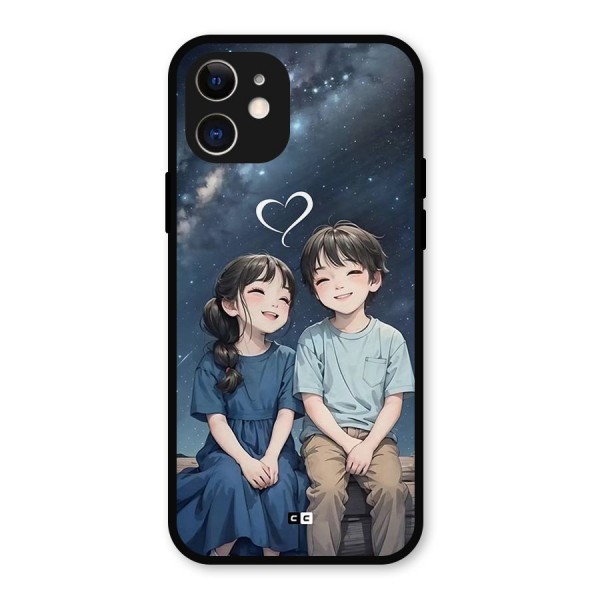 Cute Anime Teens Metal Back Case for iPhone 12