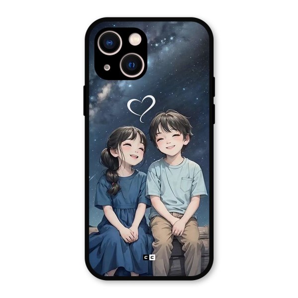Cute Anime Teens Metal Back Case for iPhone 13