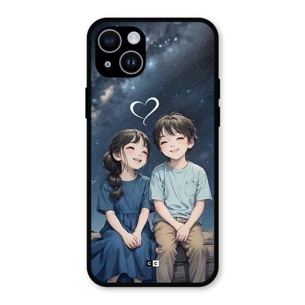 Cute Anime Teens Metal Back Case for iPhone 14