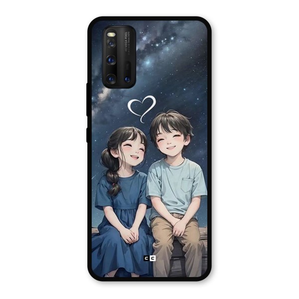 Cute Anime Teens Metal Back Case for iQOO 3