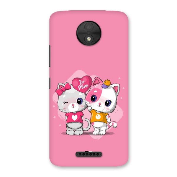 Cute Be Mine Back Case for Moto C