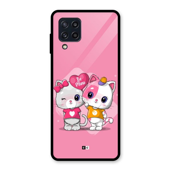 Cute Be Mine Glass Back Case for Galaxy M32