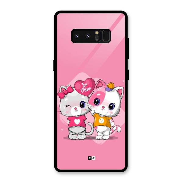 Cute Be Mine Glass Back Case for Galaxy Note 8