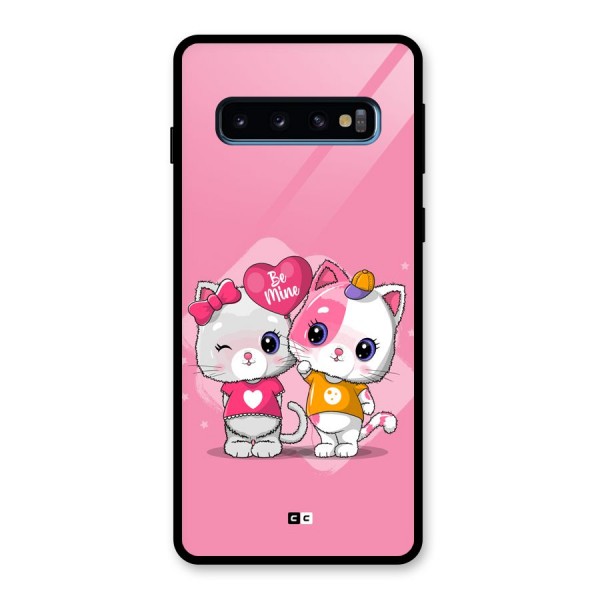 Cute Be Mine Glass Back Case for Galaxy S10