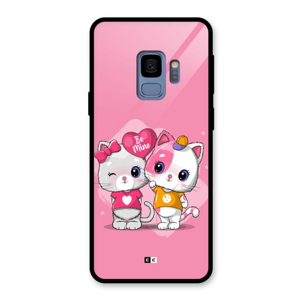 Cute Be Mine Glass Back Case for Galaxy S9
