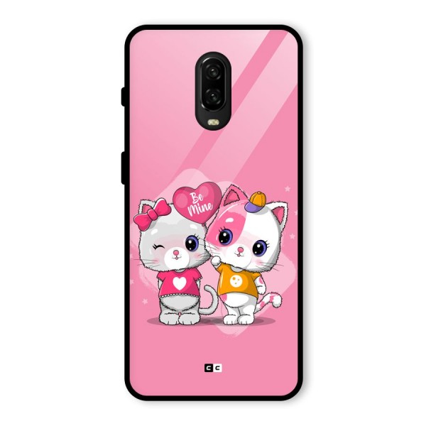 Cute Be Mine Glass Back Case for OnePlus 6T