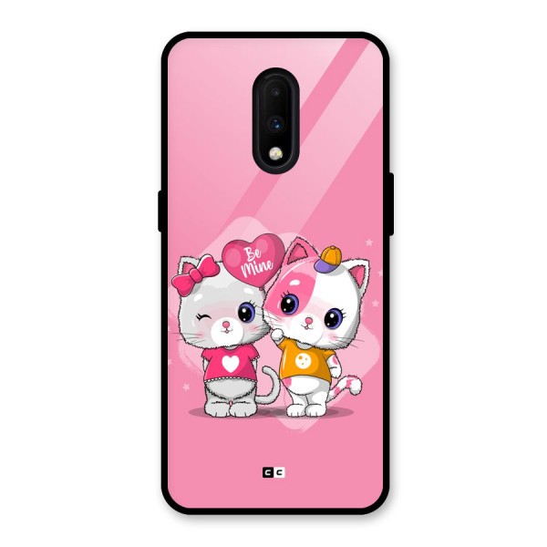 Cute Be Mine Glass Back Case for OnePlus 7