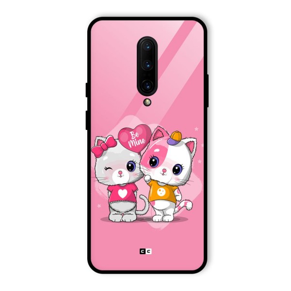 Cute Be Mine Glass Back Case for OnePlus 7 Pro
