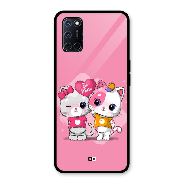 Cute Be Mine Glass Back Case for Oppo A52