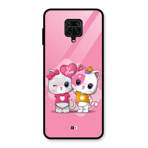 Cute Be Mine Glass Back Case for Poco M2 Pro