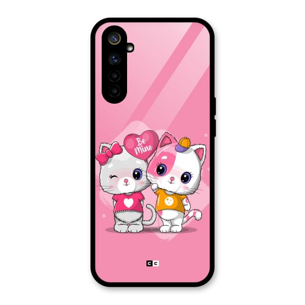 Cute Be Mine Glass Back Case for Realme 6