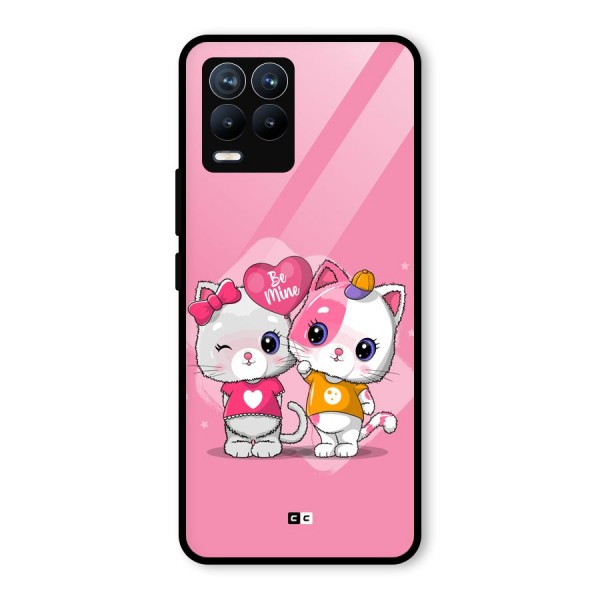 Cute Be Mine Glass Back Case for Realme 8 Pro