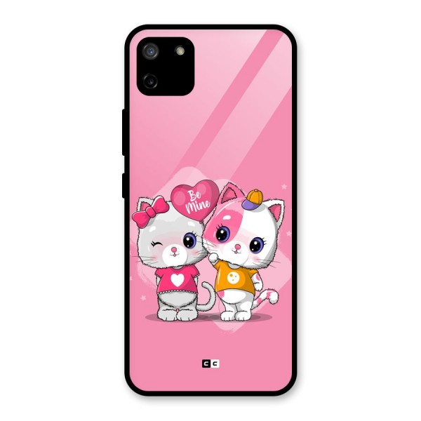 Cute Be Mine Glass Back Case for Realme C11