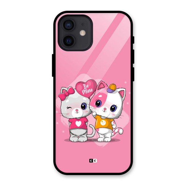 Cute Be Mine Glass Back Case for iPhone 12