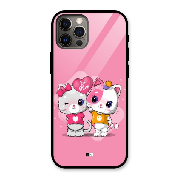 Cute Be Mine Glass Back Case for iPhone 12 Pro