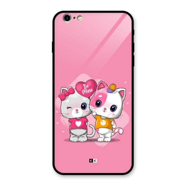 Cute Be Mine Glass Back Case for iPhone 6 Plus 6S Plus
