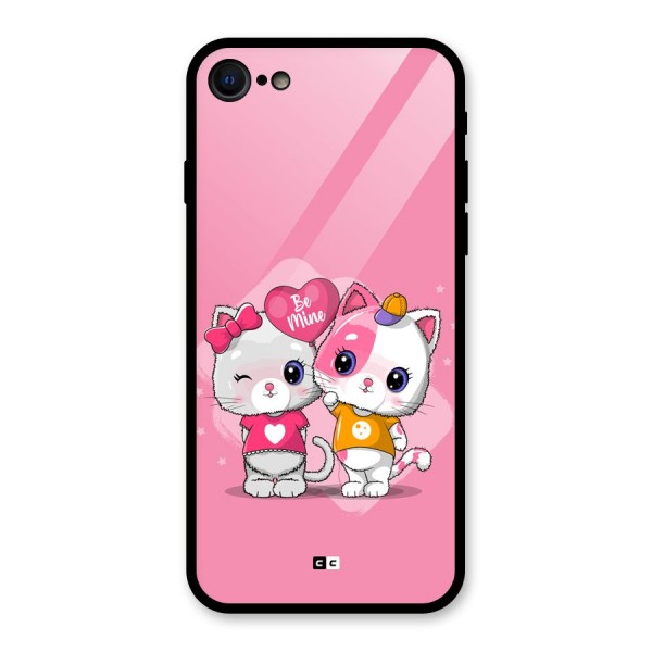 Cute Be Mine Glass Back Case for iPhone 7